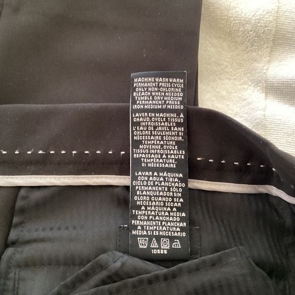 VanHeusen Black Mens Slacks Pants Trousers 38x30 - Picture 4 of 4